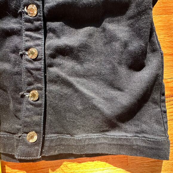 GUESS x Womens Dark Denim Stretchy Denim Mini Dress Button Accents Size 0 - Picture 6 of 7